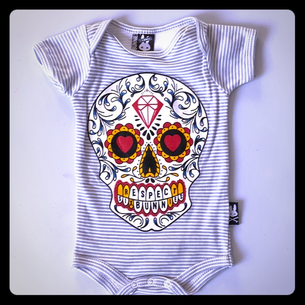 Baby romper Respect print size 3-6M